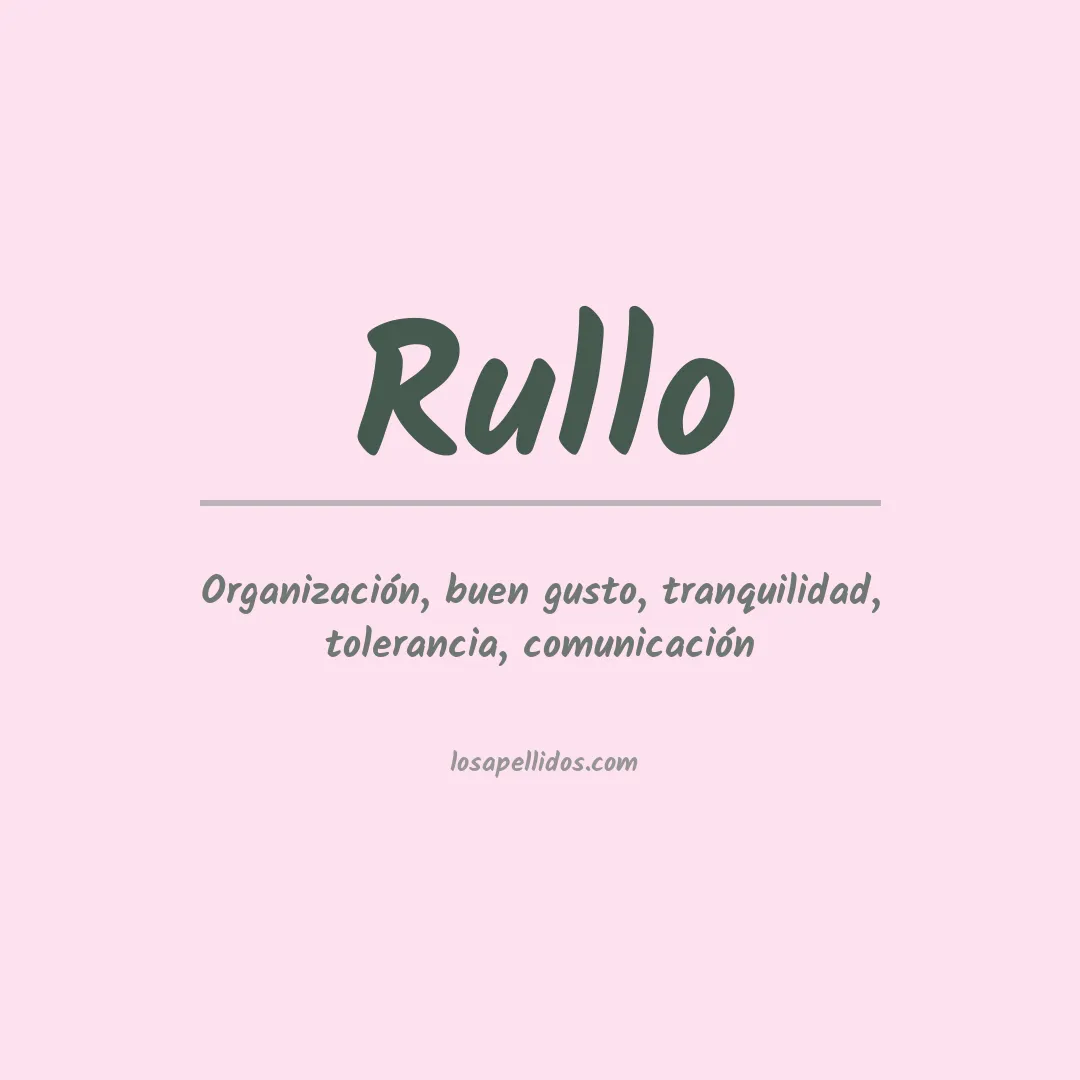 Apellido Rullo