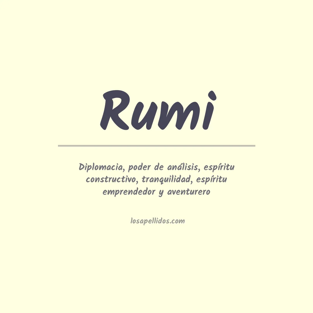 Apellido Rumi