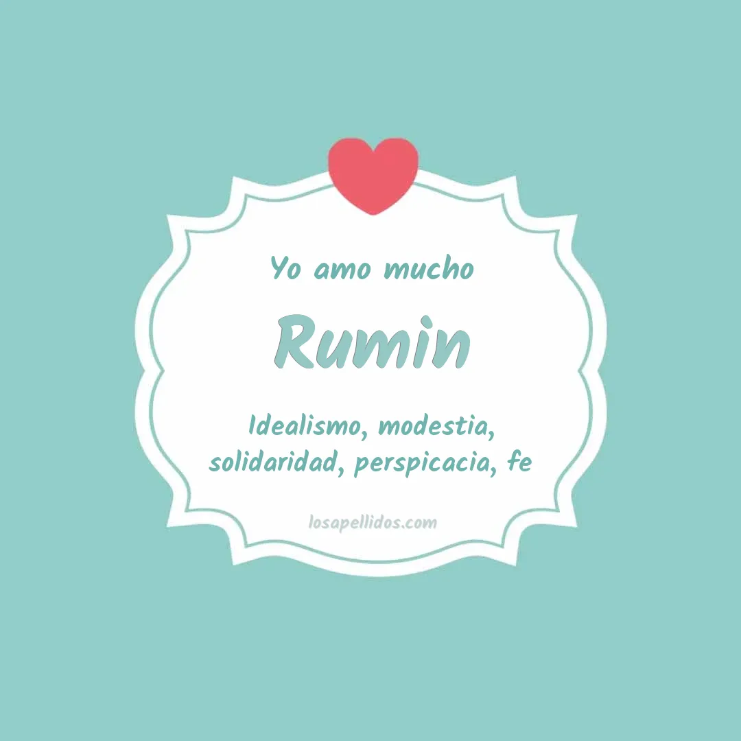 Yo amo mucho Rumin