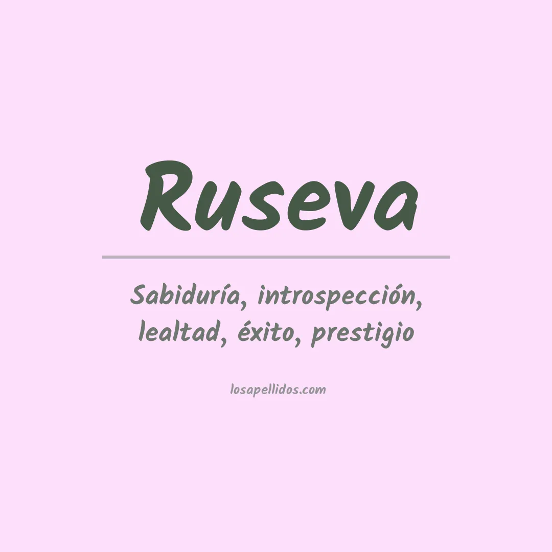 Apellido Ruseva