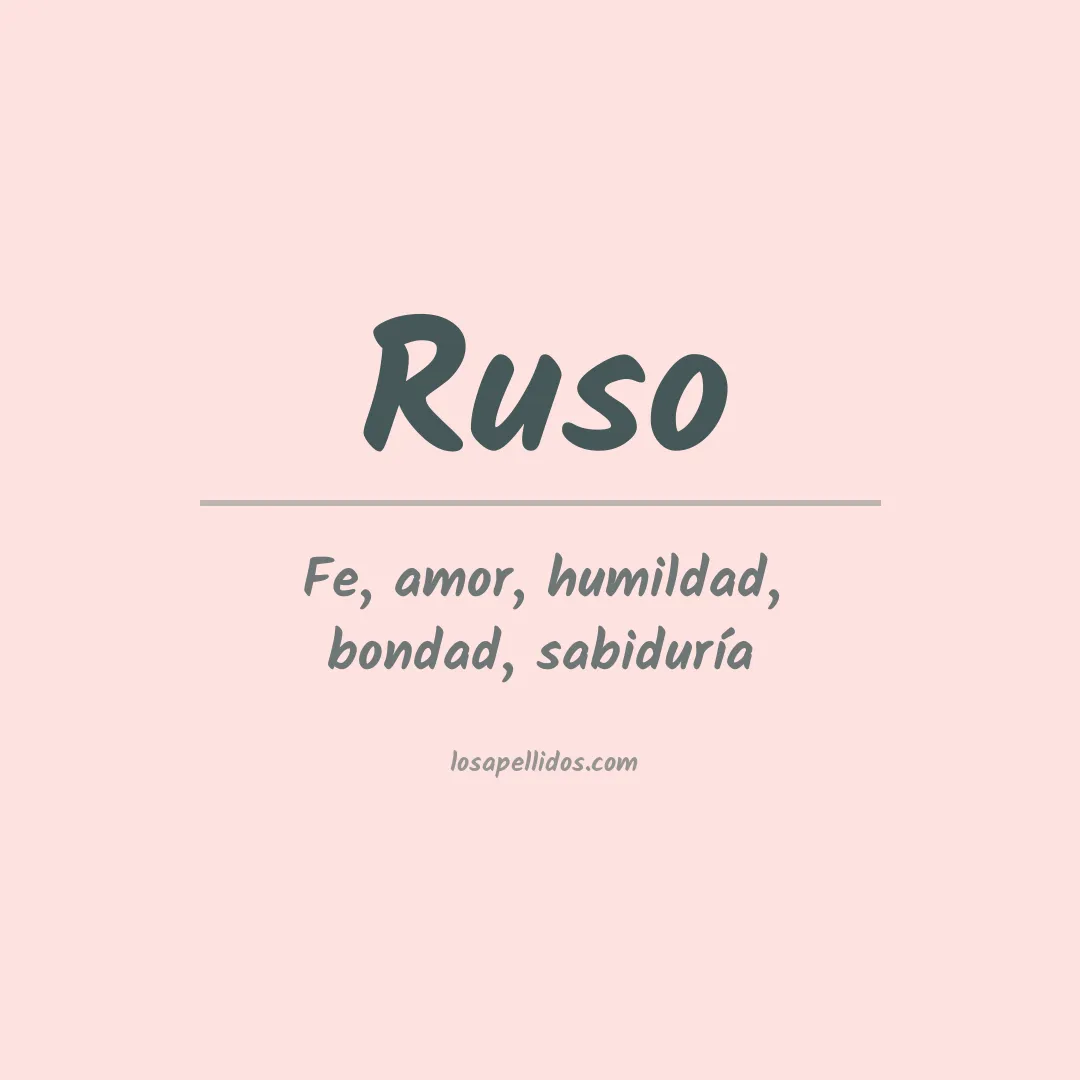 Apellido Ruso