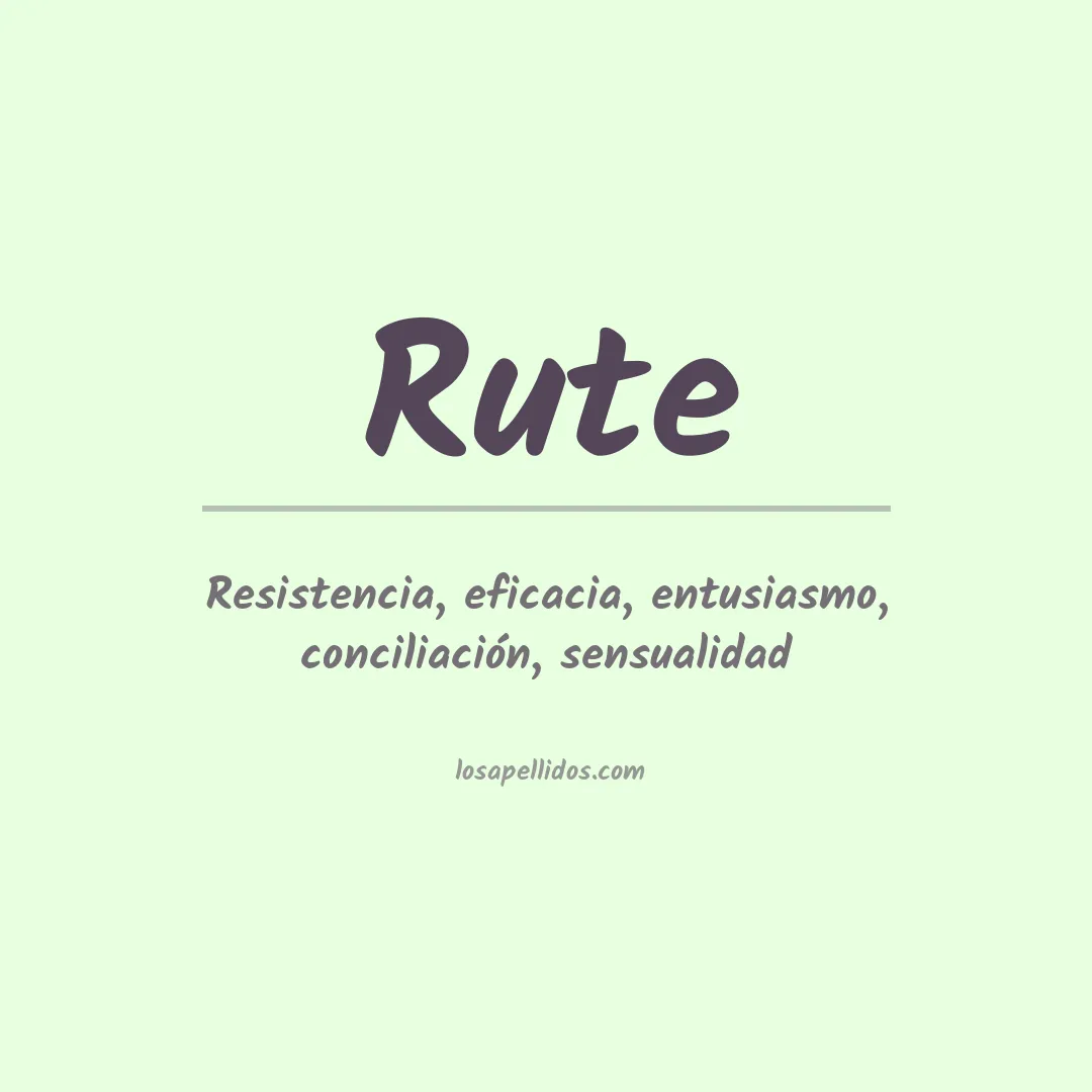 Apellido Rute