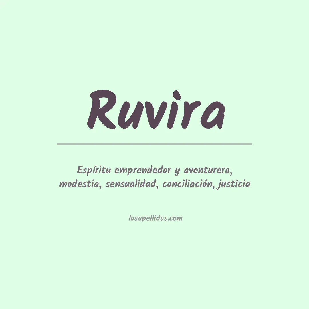 Apellido Ruvira