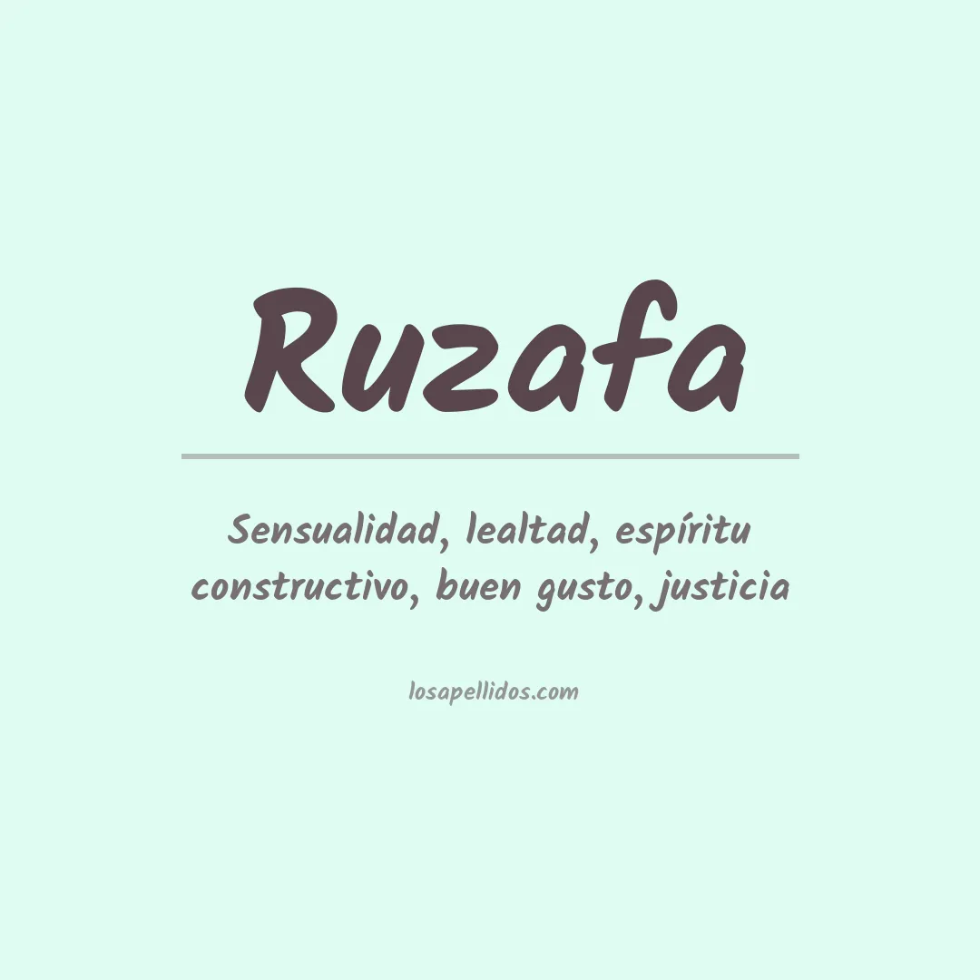 Apellido Ruzafa