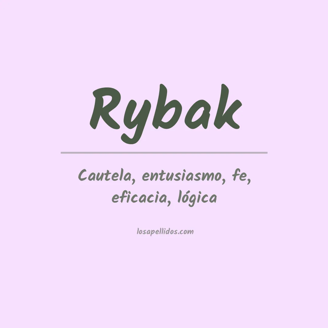 Apellido Rybak