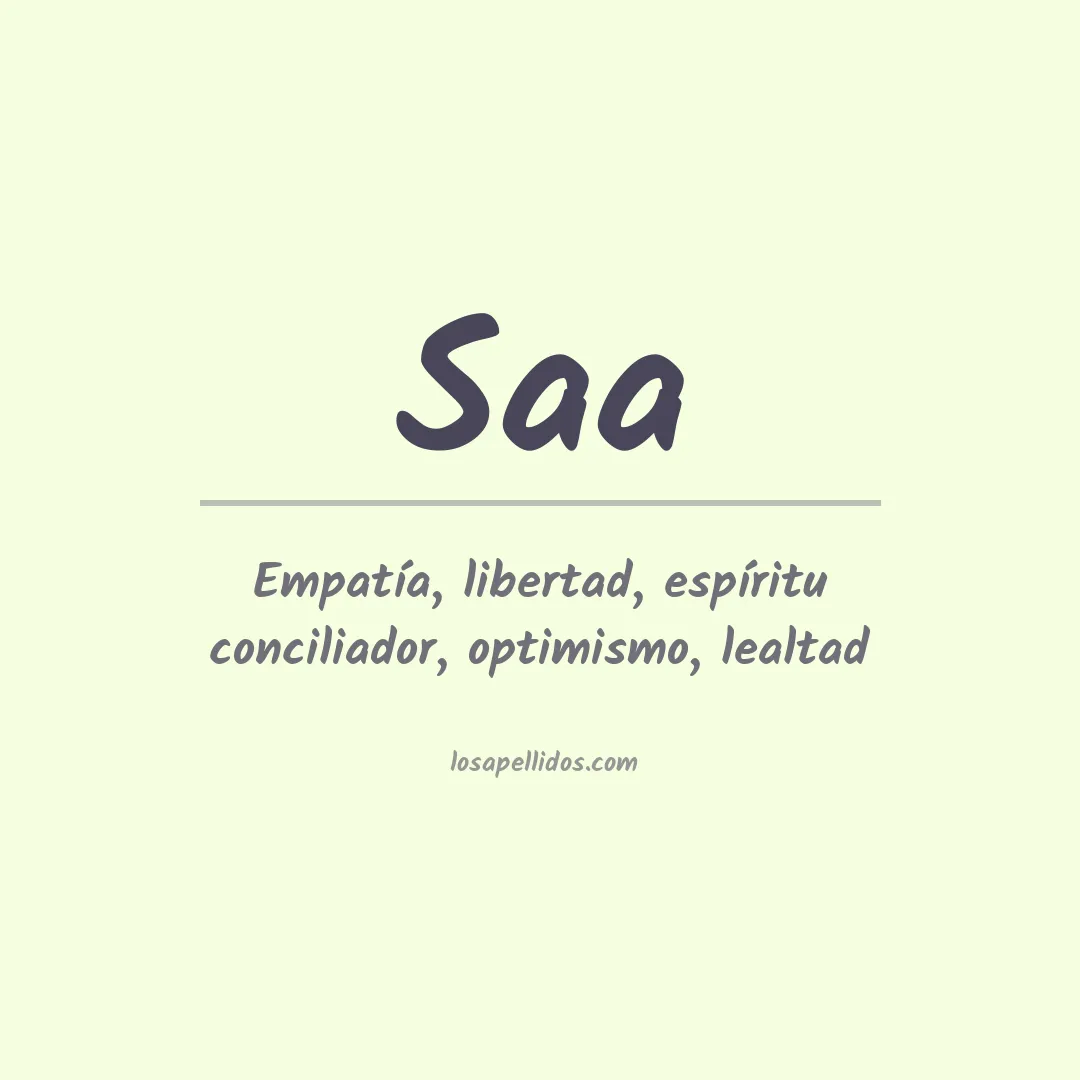 Apellido Saa