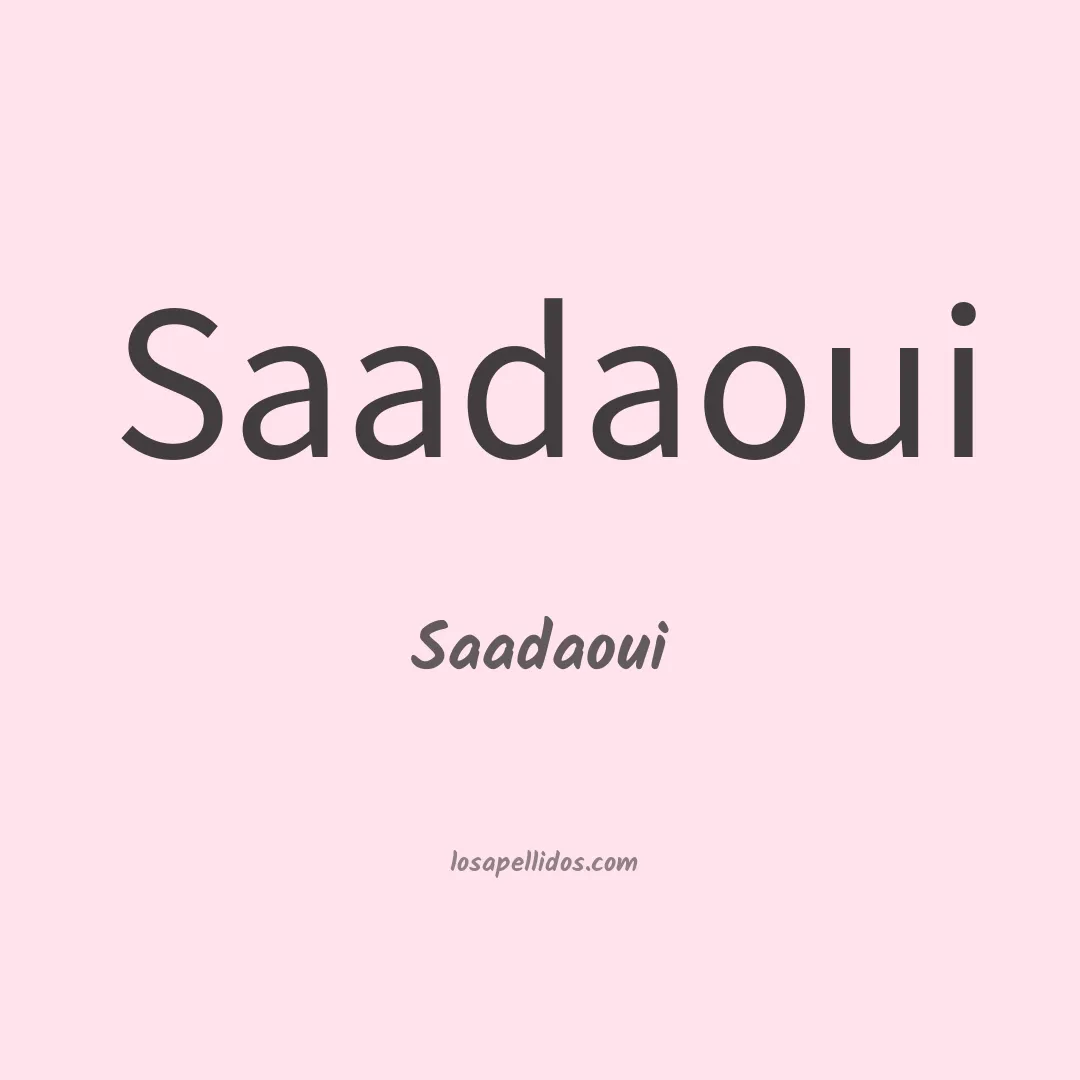 Saadaoui en chino