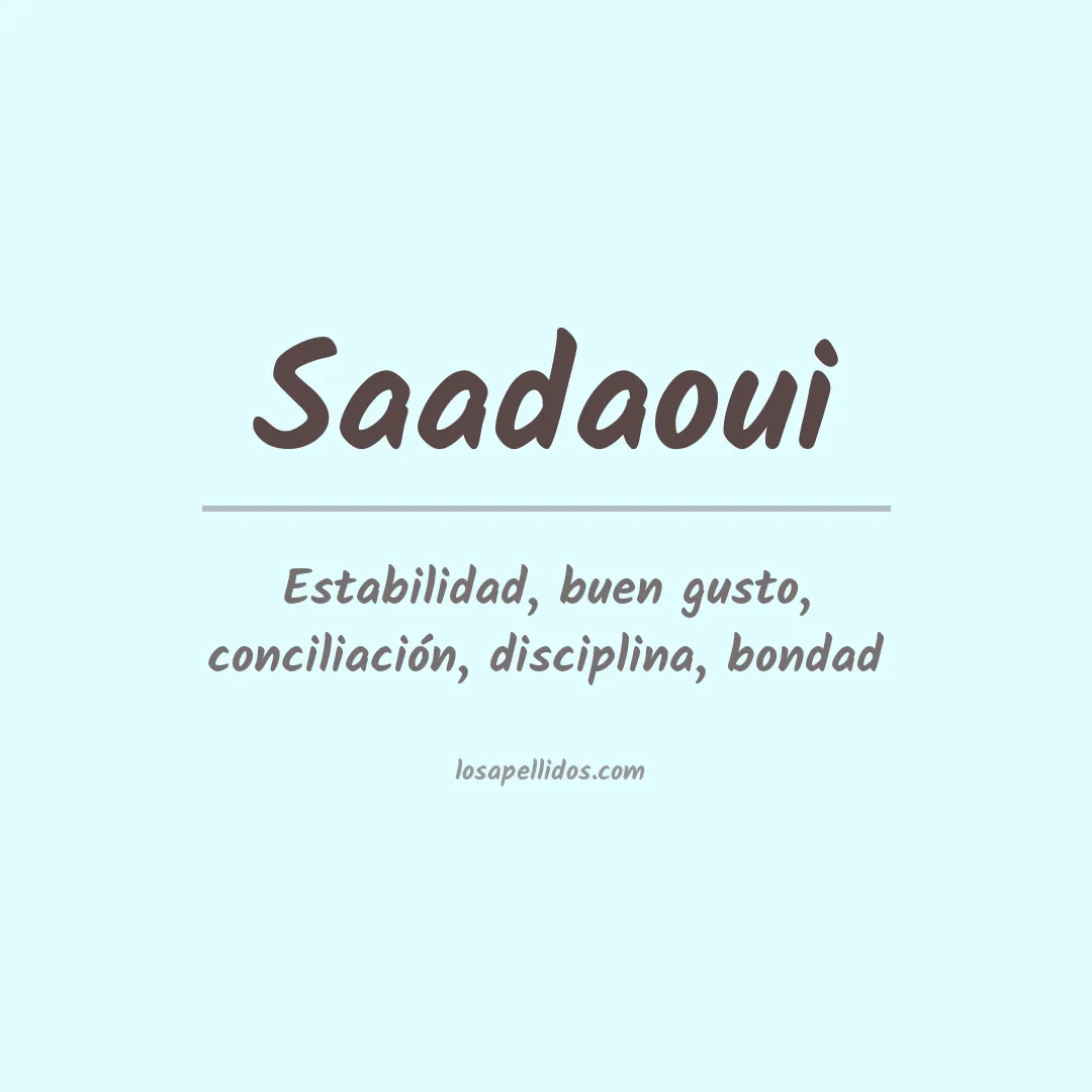 Apellido Saadaoui