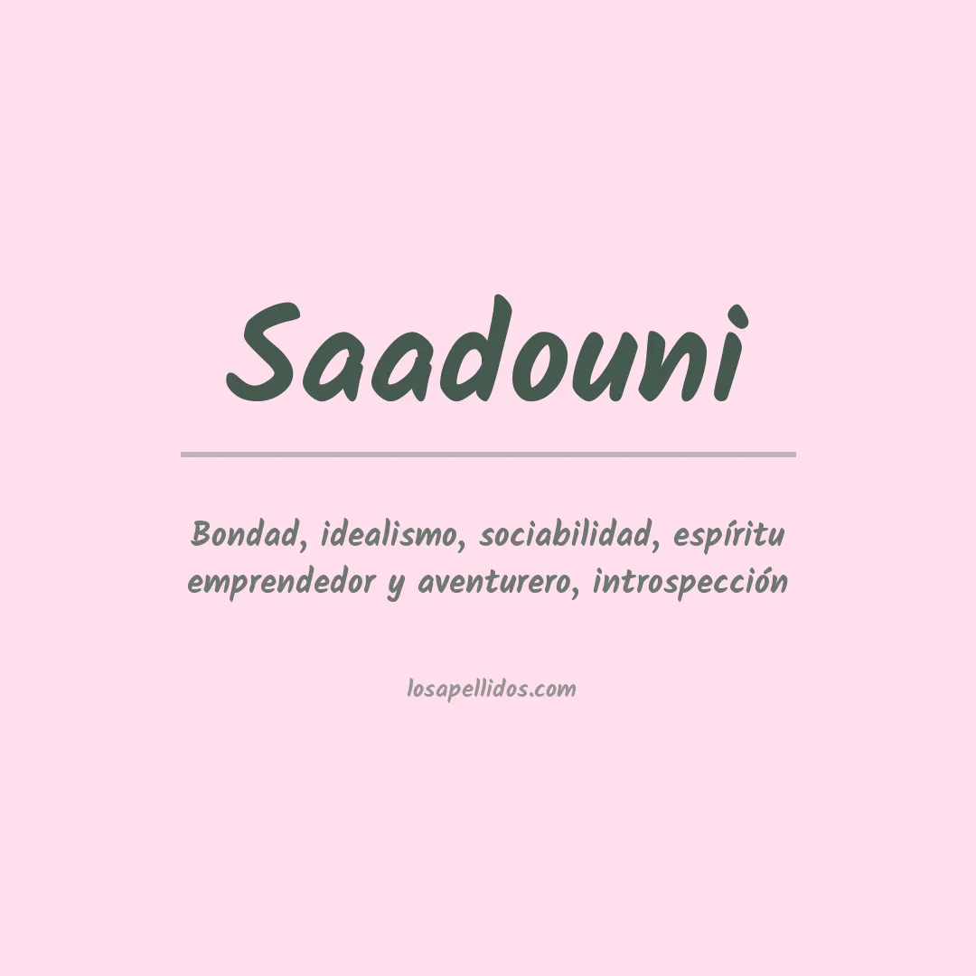 Apellido Saadouni