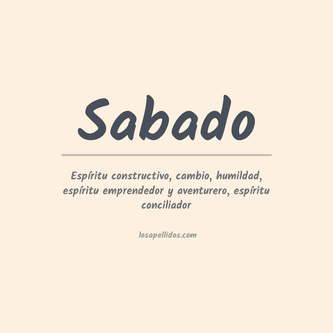 Apellido Sabado