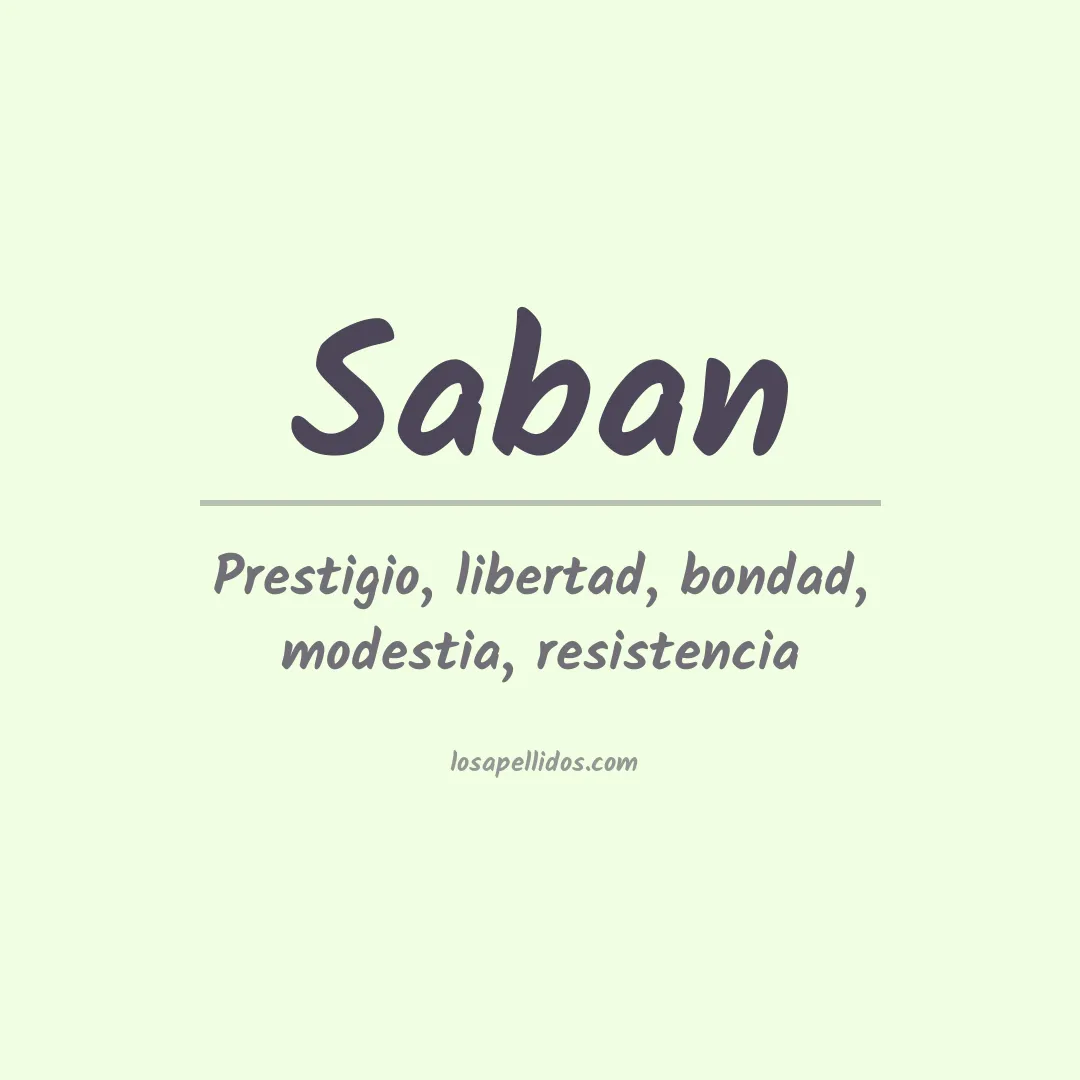 Apellido Saban