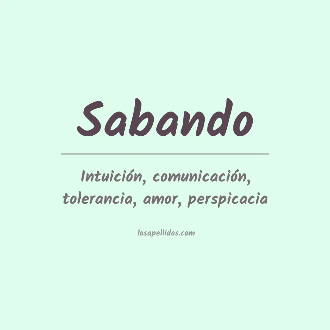 Apellido Sabando