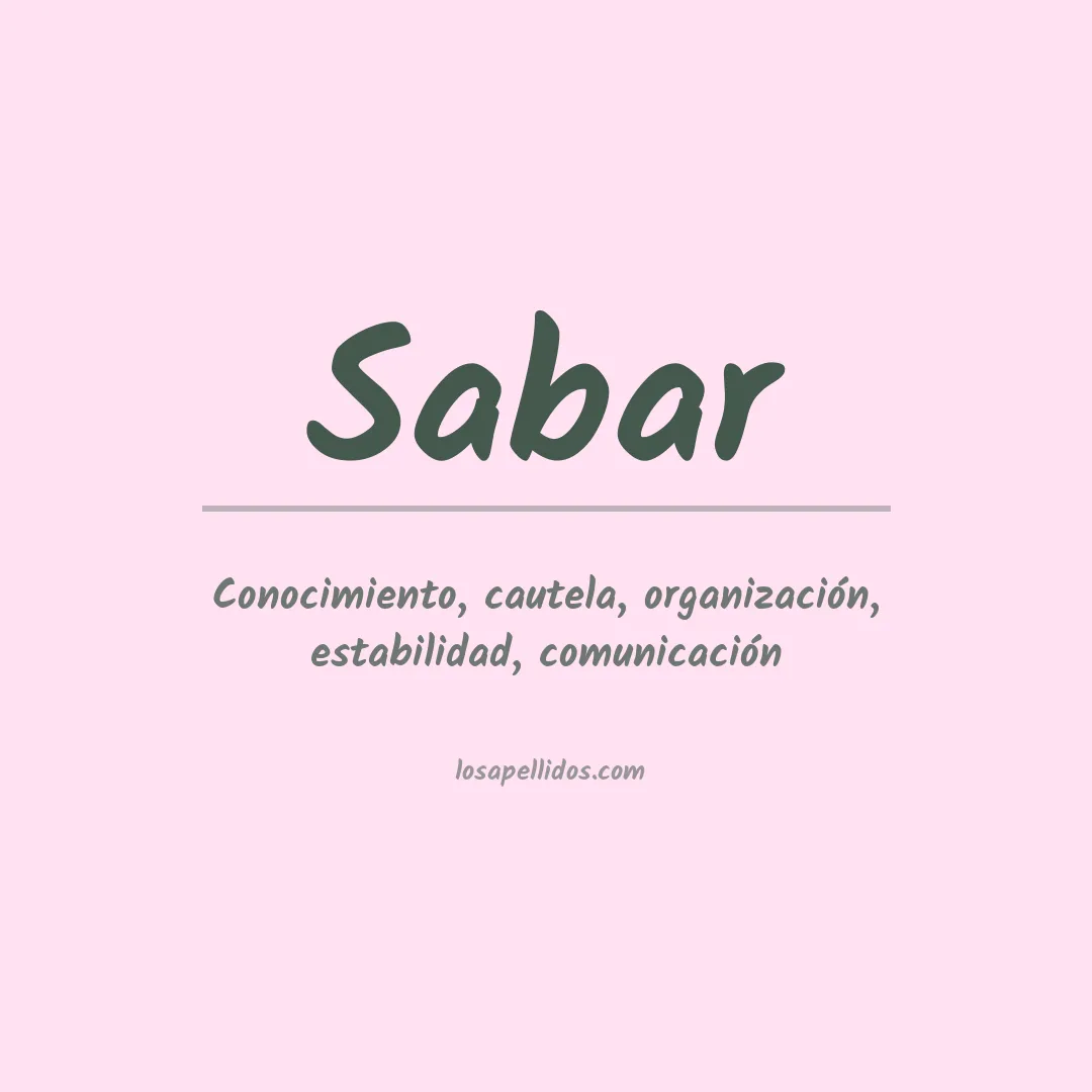 Apellido Sabar