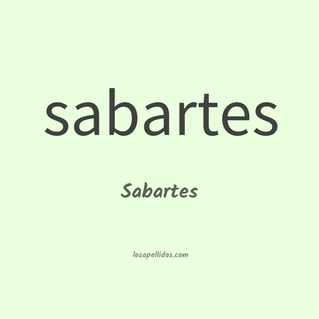 Sabartes en chino