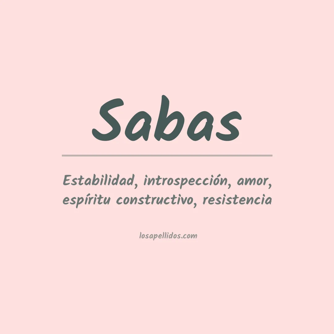 Apellido Sabas