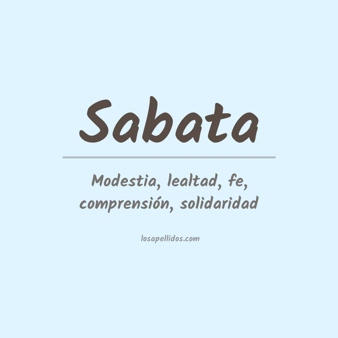 Apellido Sabata