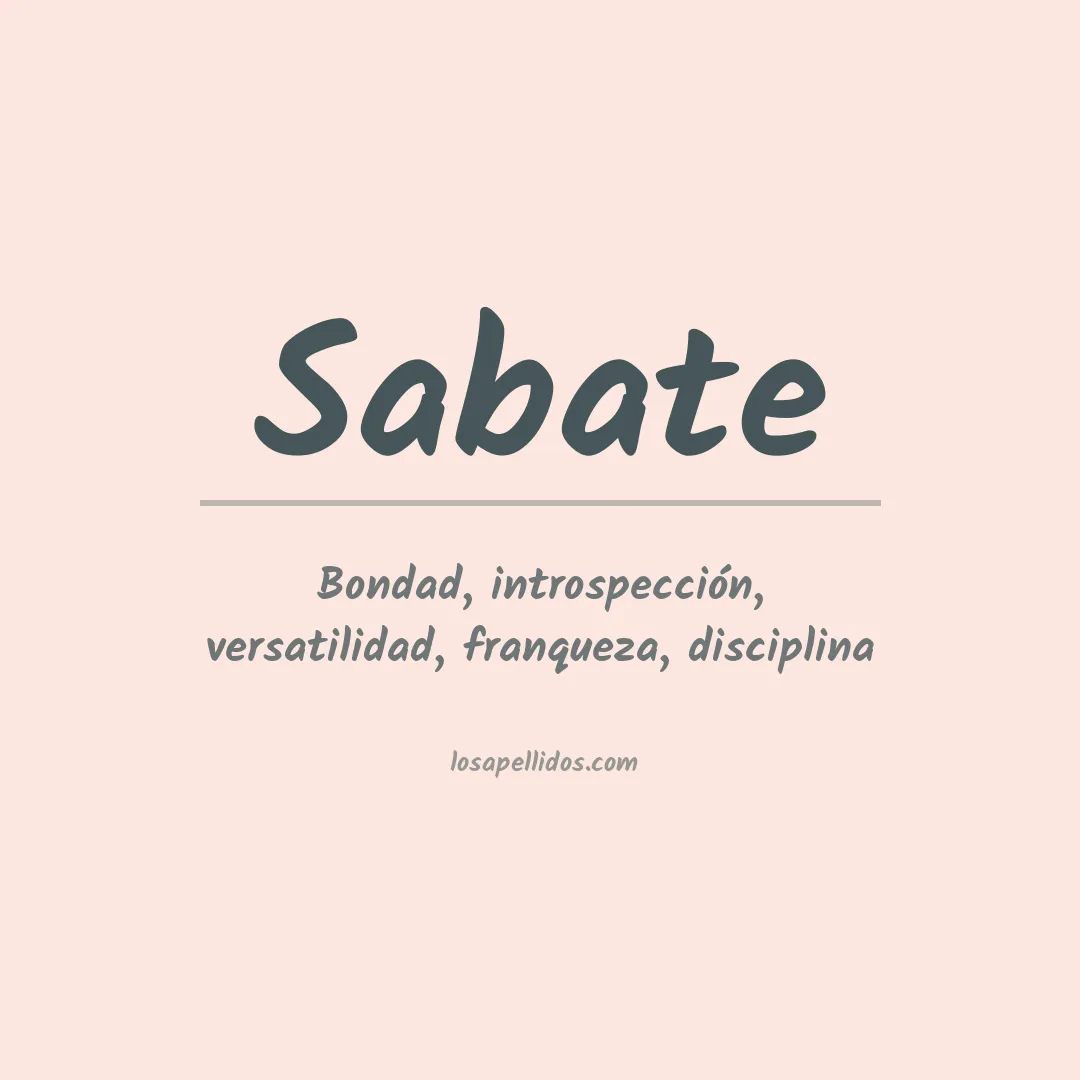 Apellido Sabaté