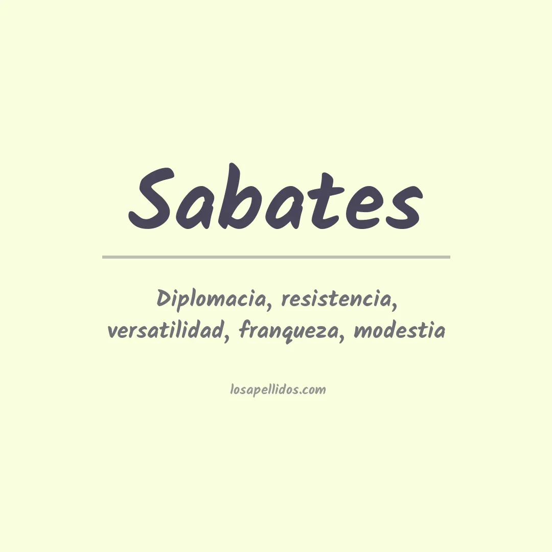 Apellido Sabates