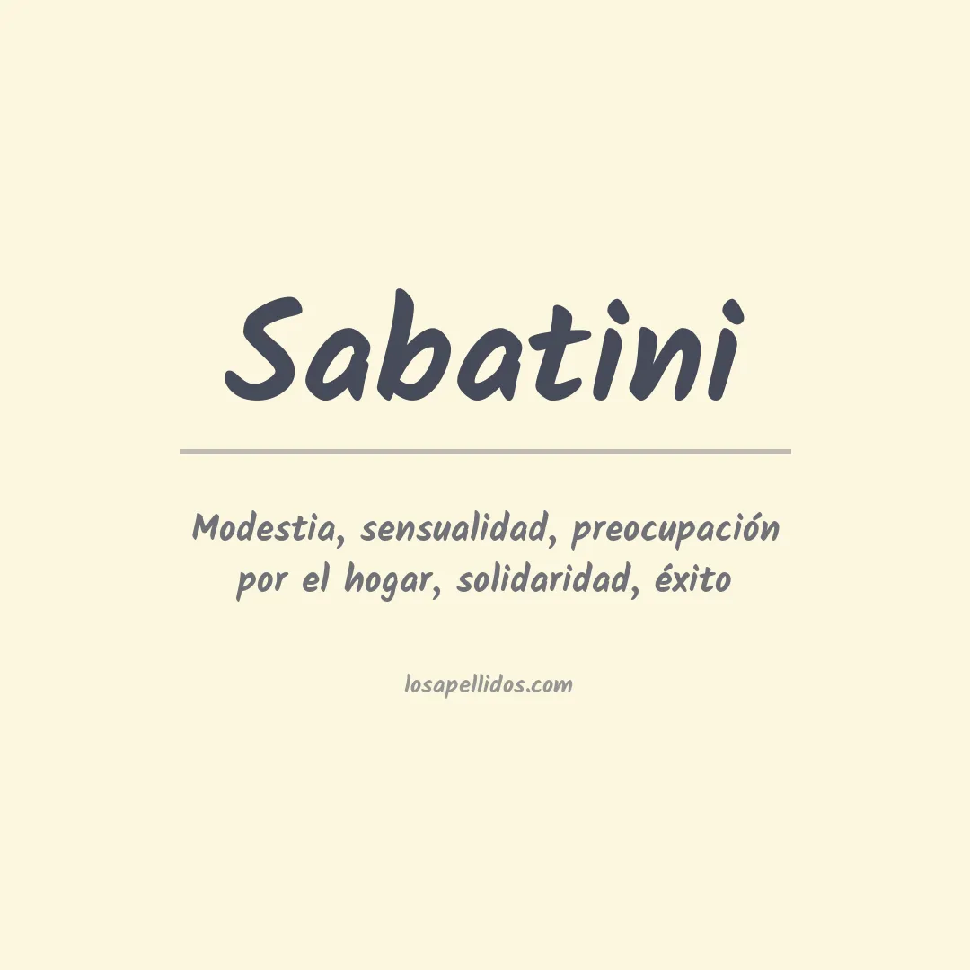 Apellido Sabatini