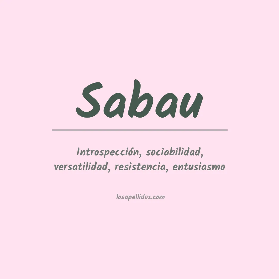Apellido Sabau