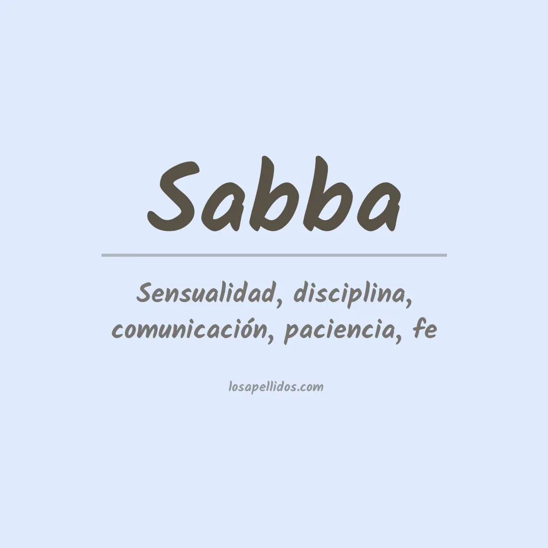 Apellido Sabba