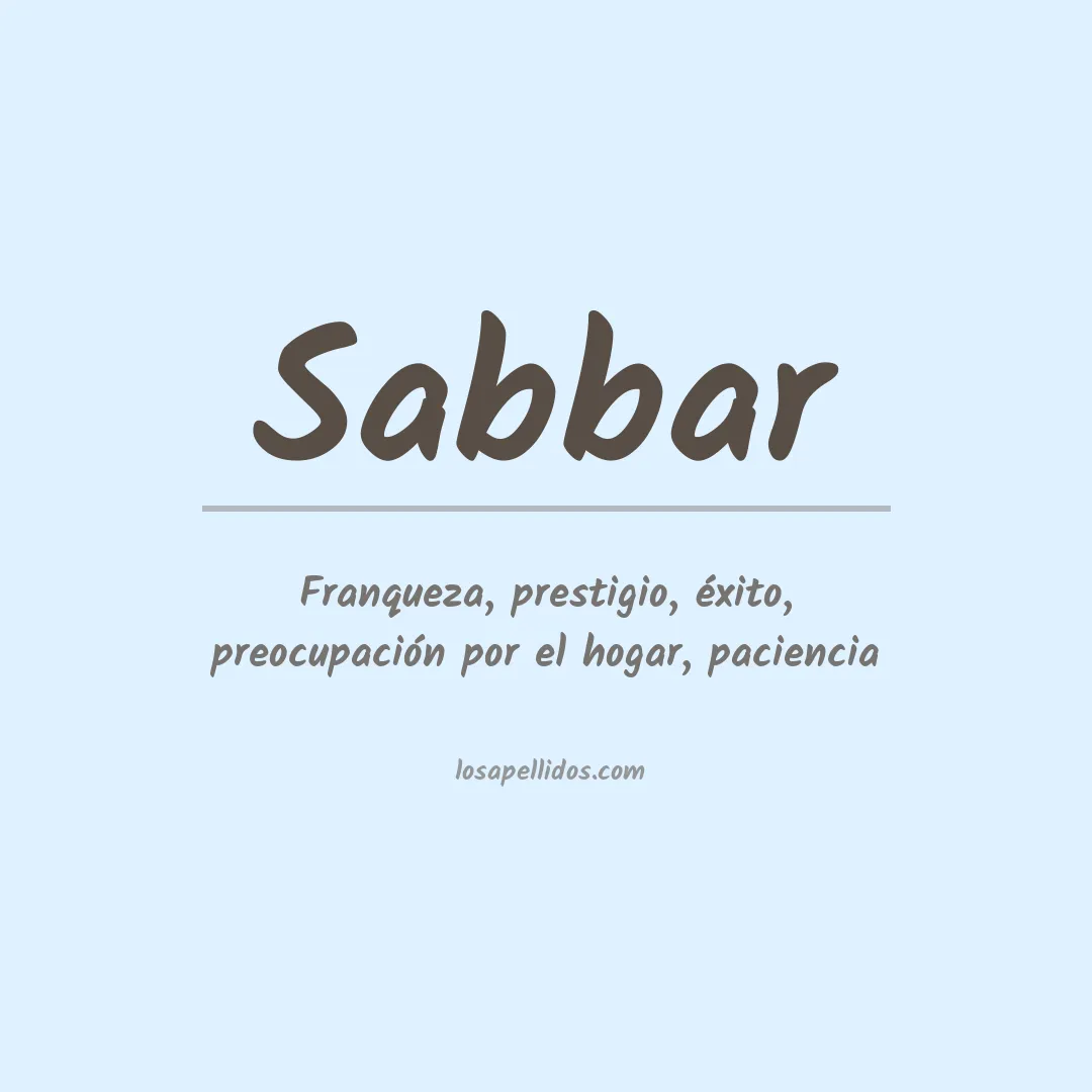 Apellido Sabbar