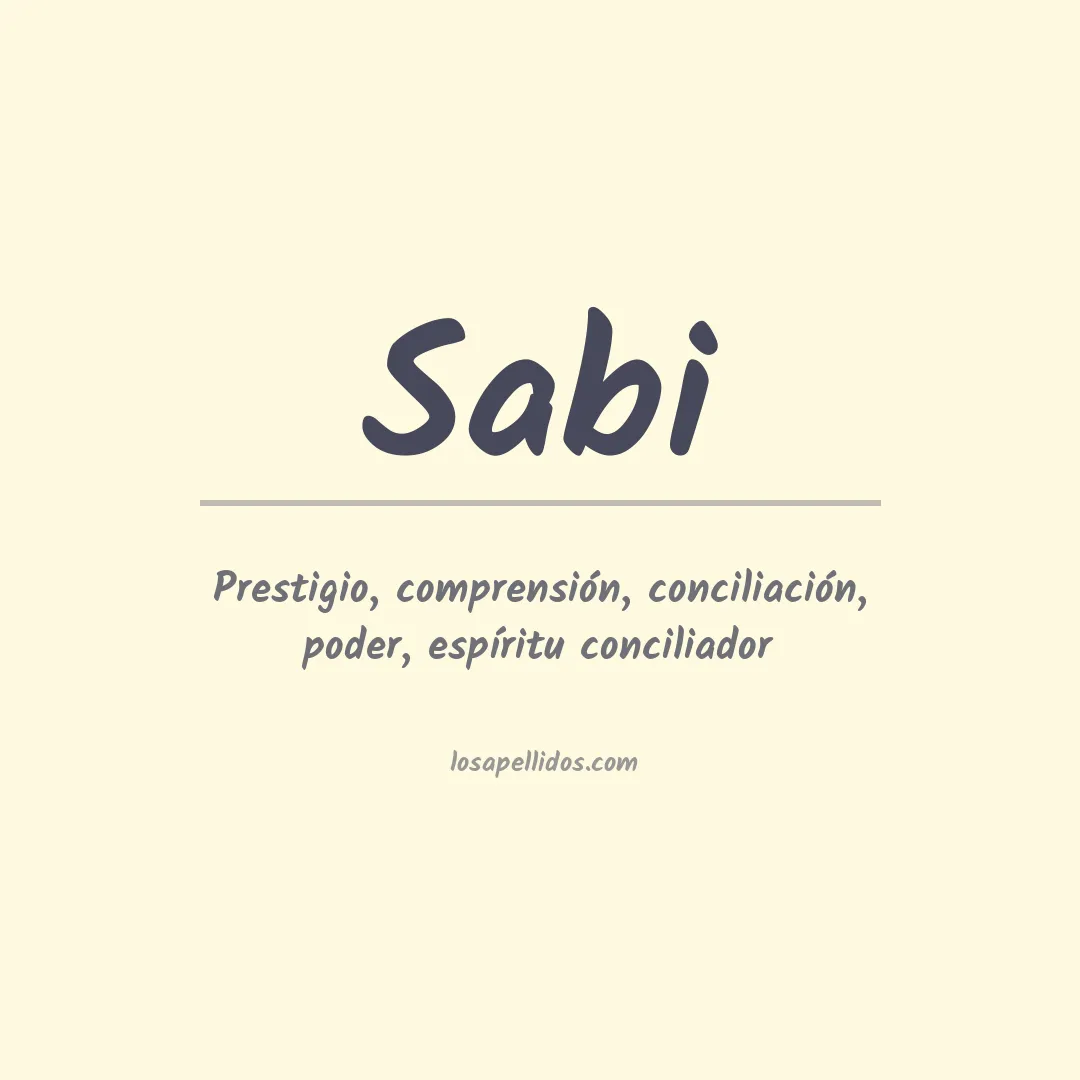 Apellido Sabi