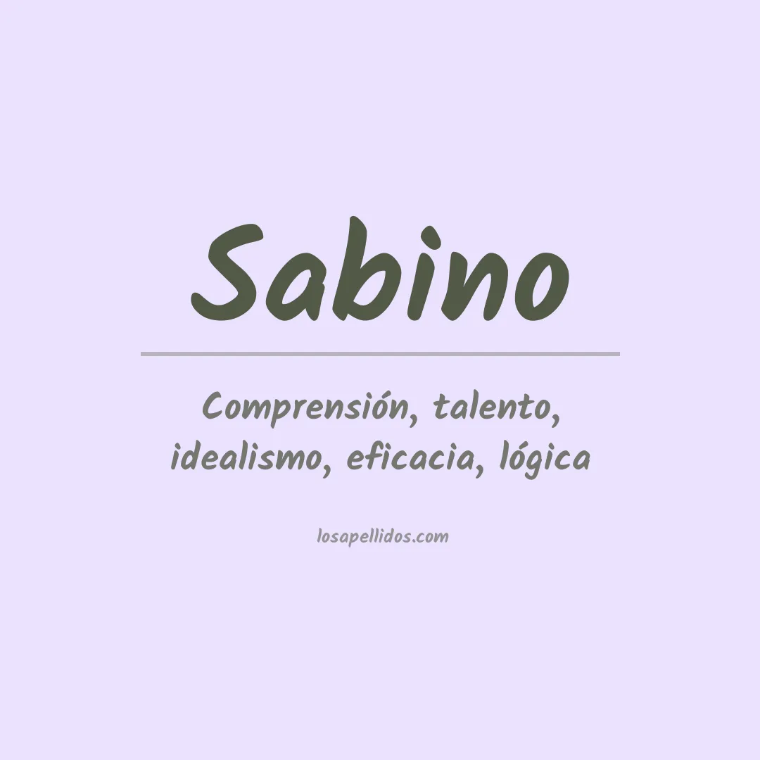 Apellido Sabino