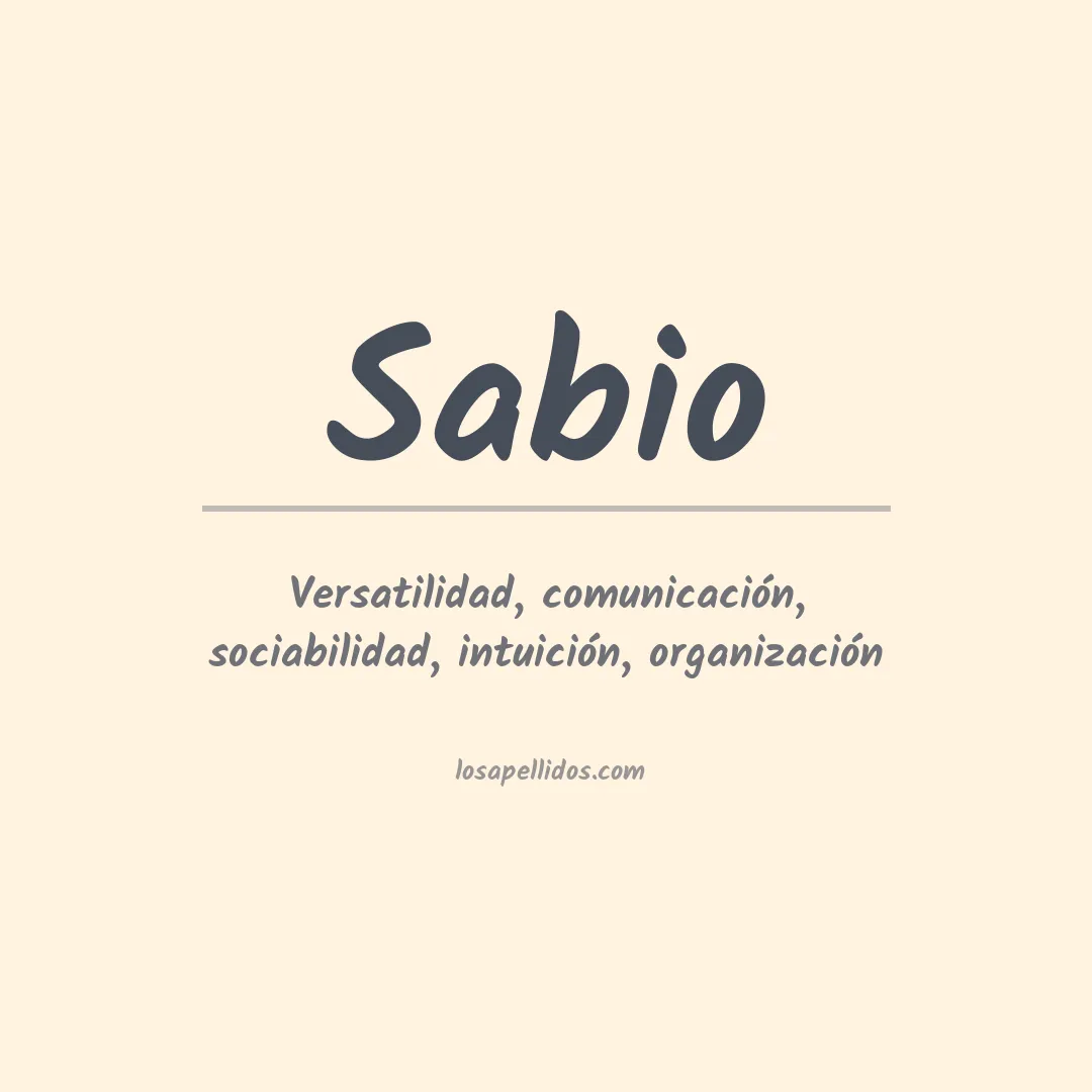 Apellido Sabio