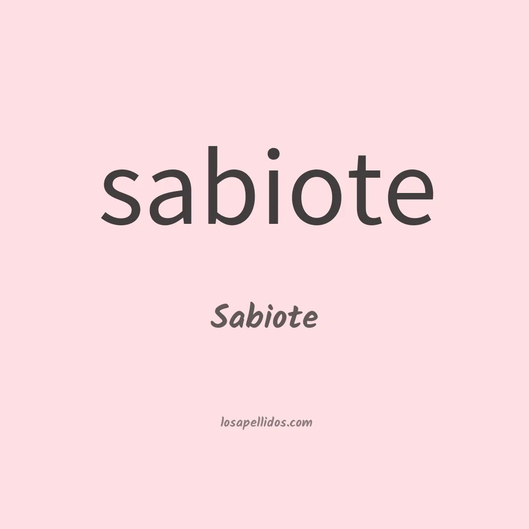 Sabiote en chino