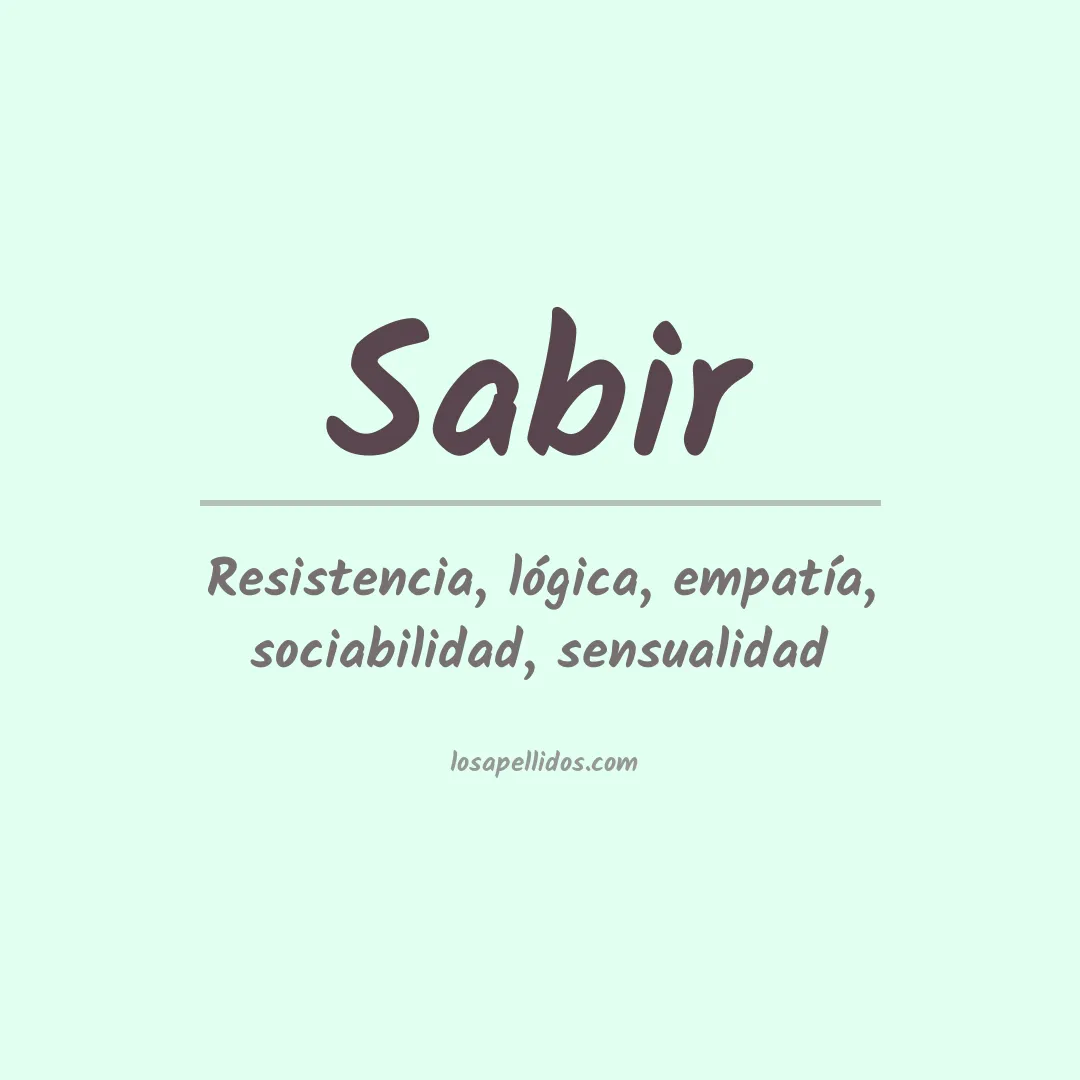 Apellido Sabir
