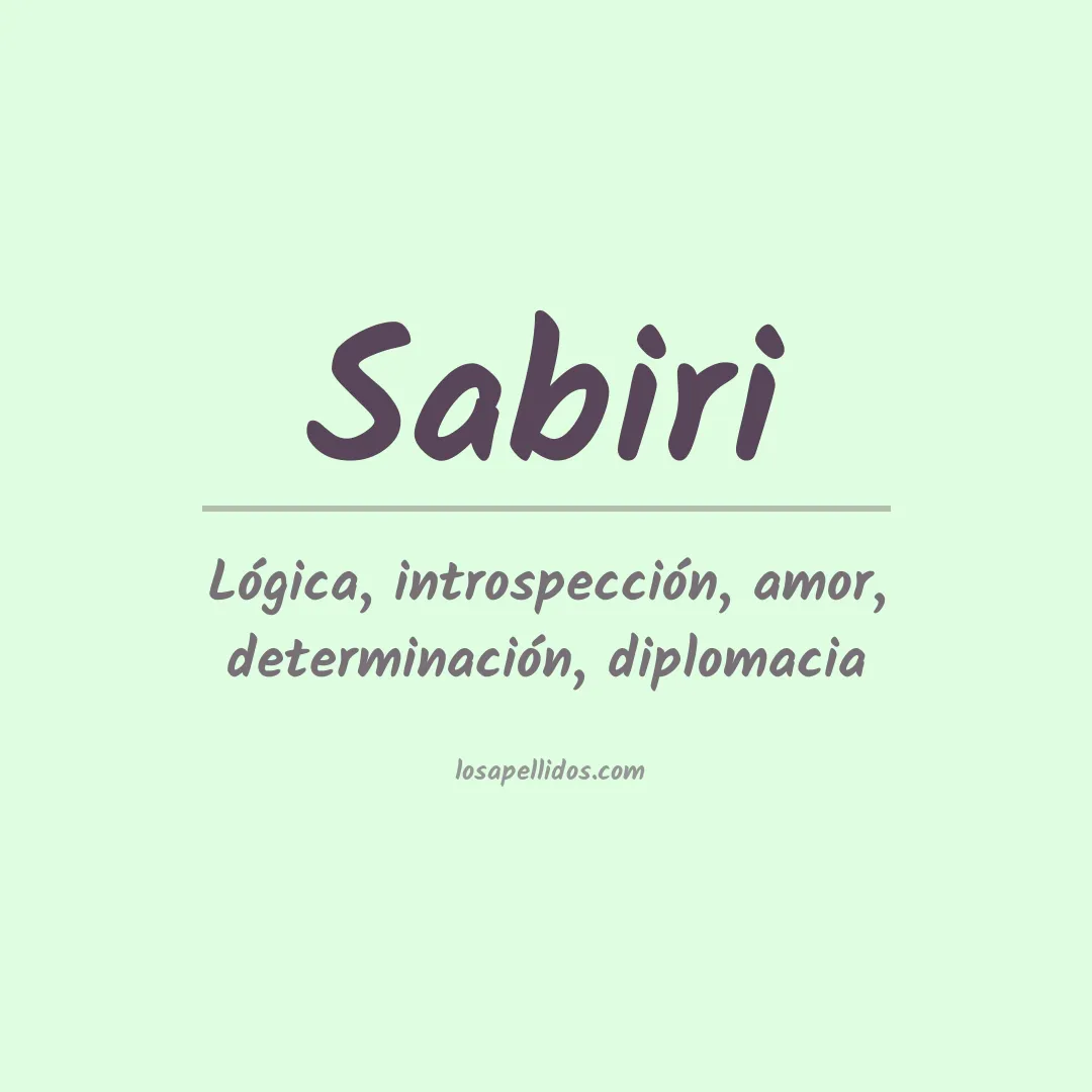 Apellido Sabiri