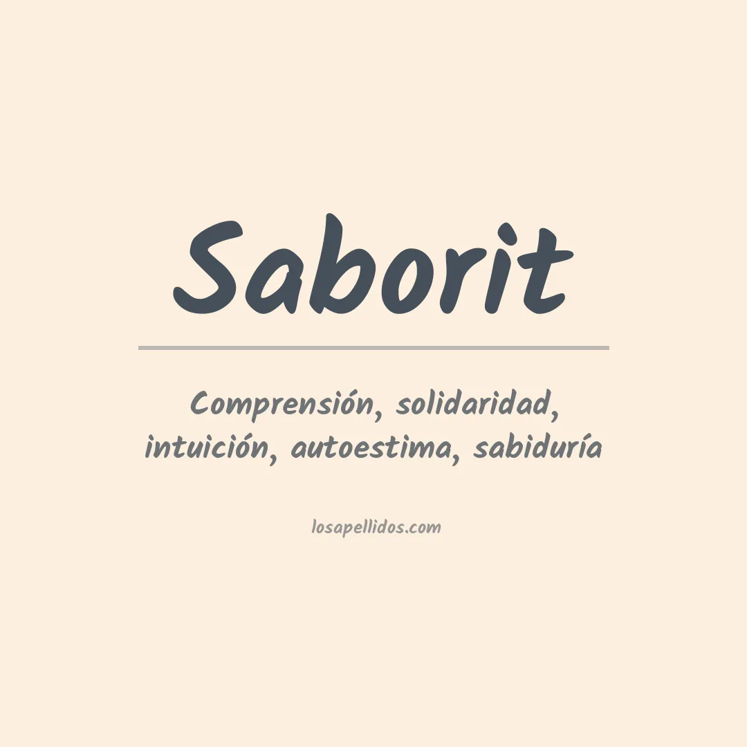 Apellido Saborit