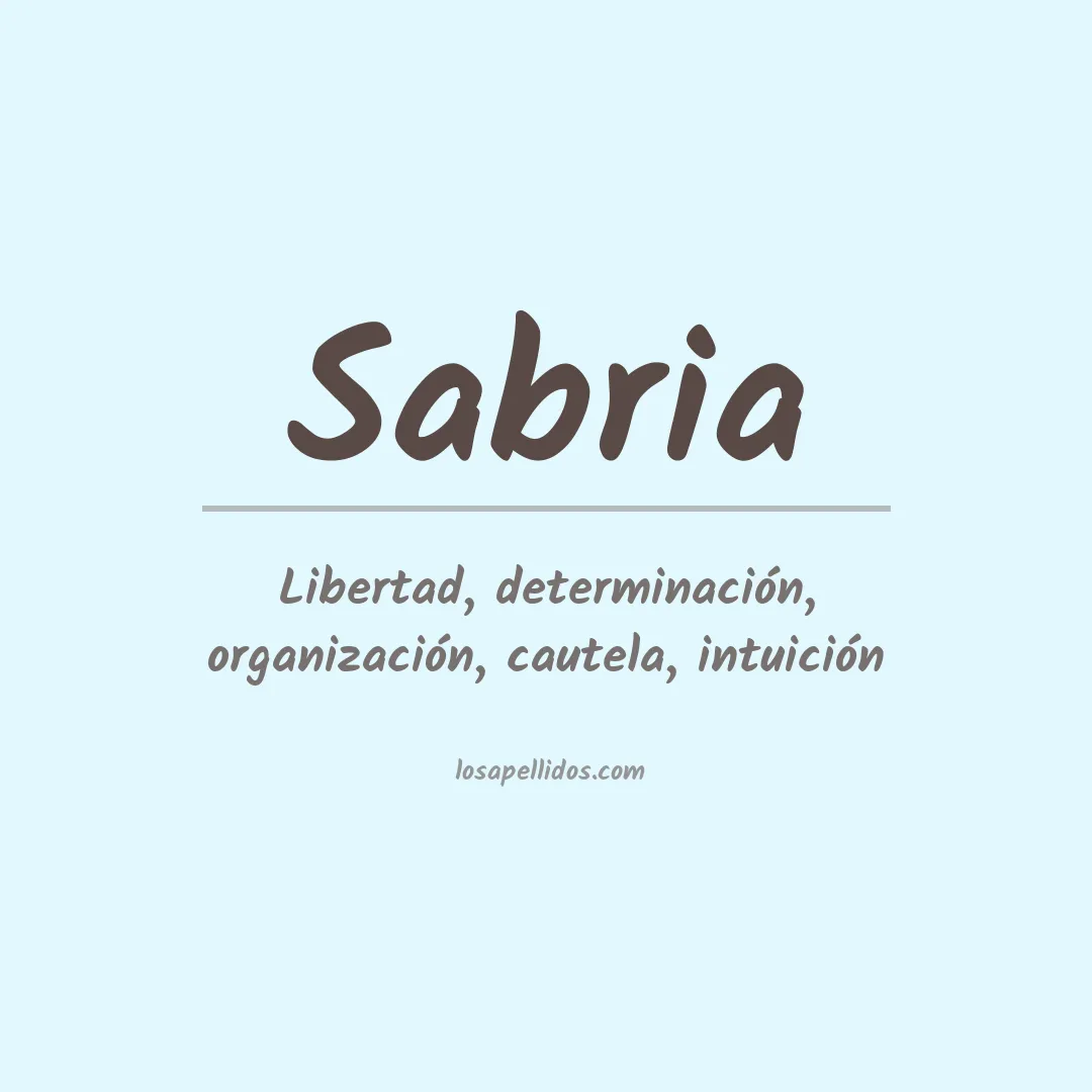 Apellido Sabria