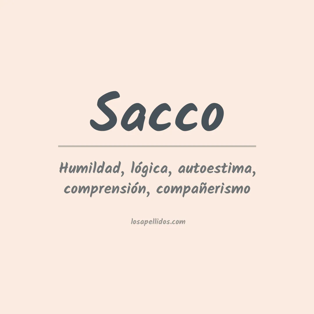 Apellido Sacco
