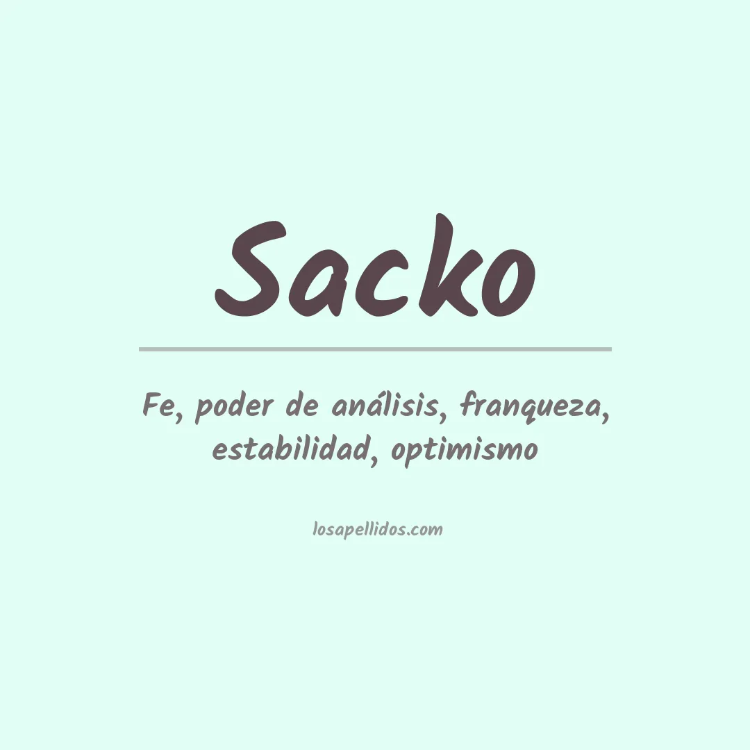 Apellido Sacko