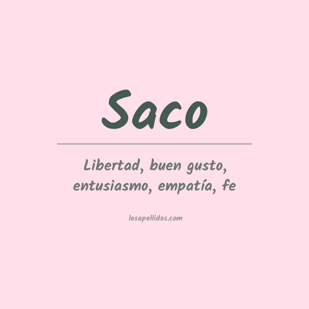 Apellido Saco