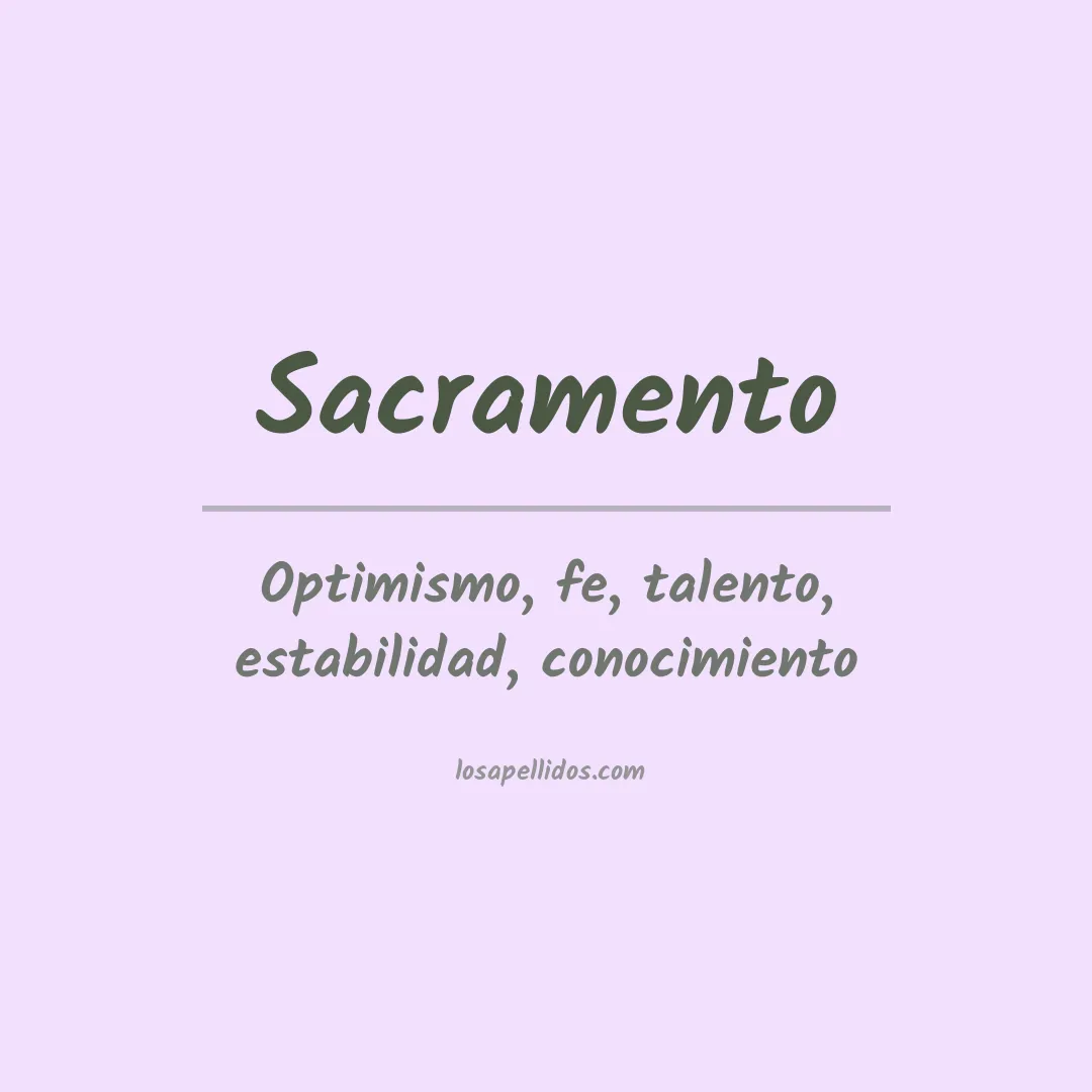 Apellido Sacramento