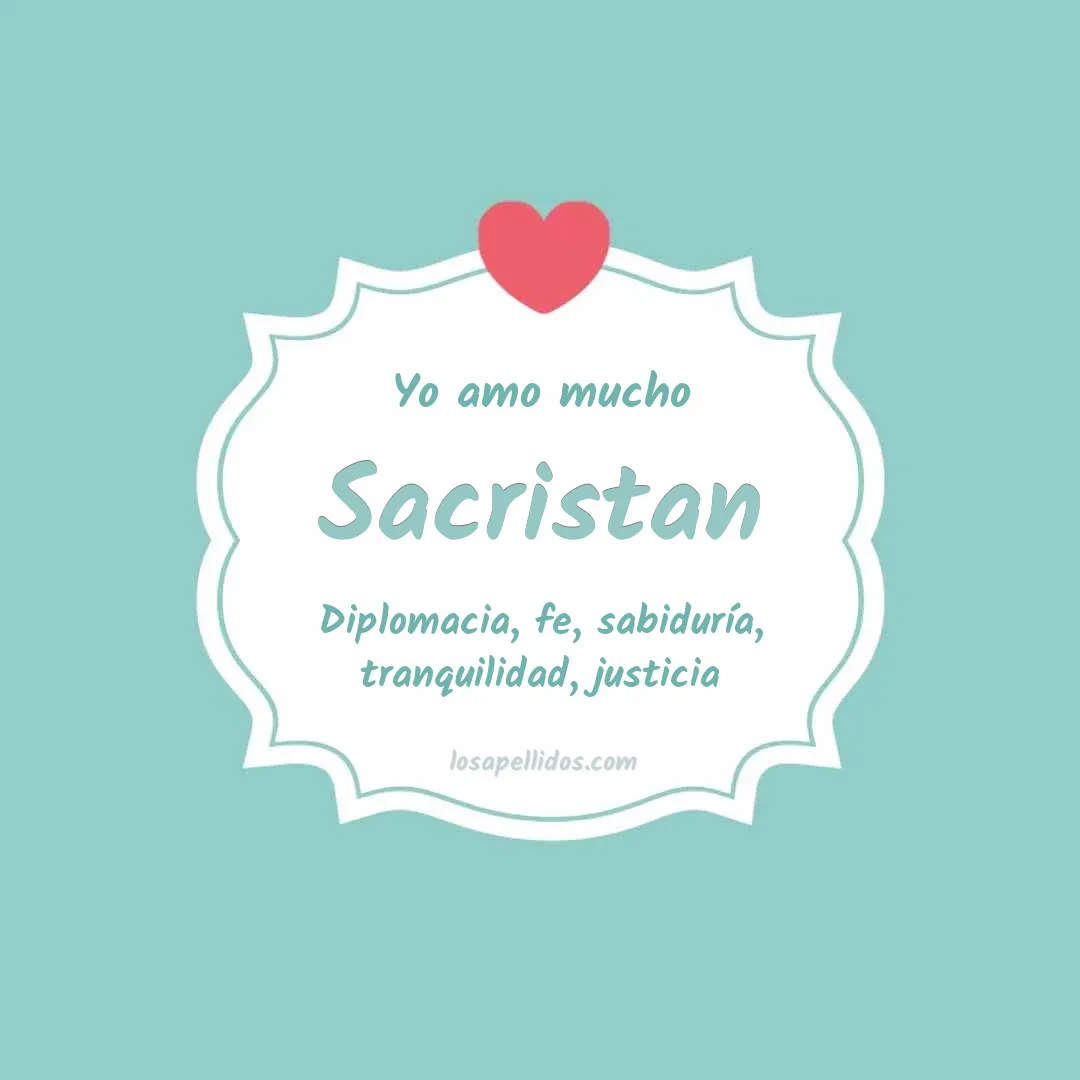 Yo amo mucho Sacristan