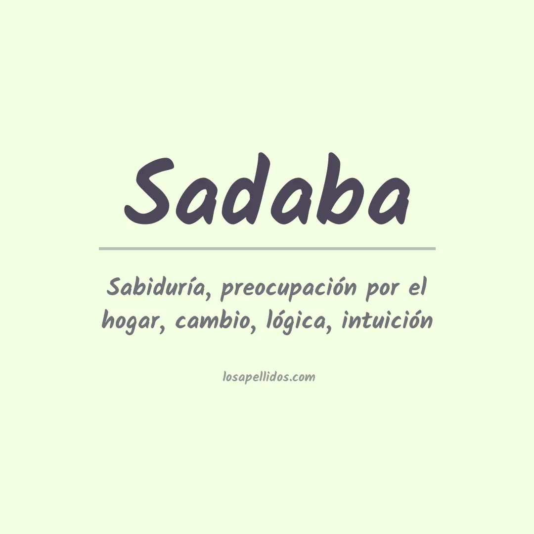 Apellido Sadaba