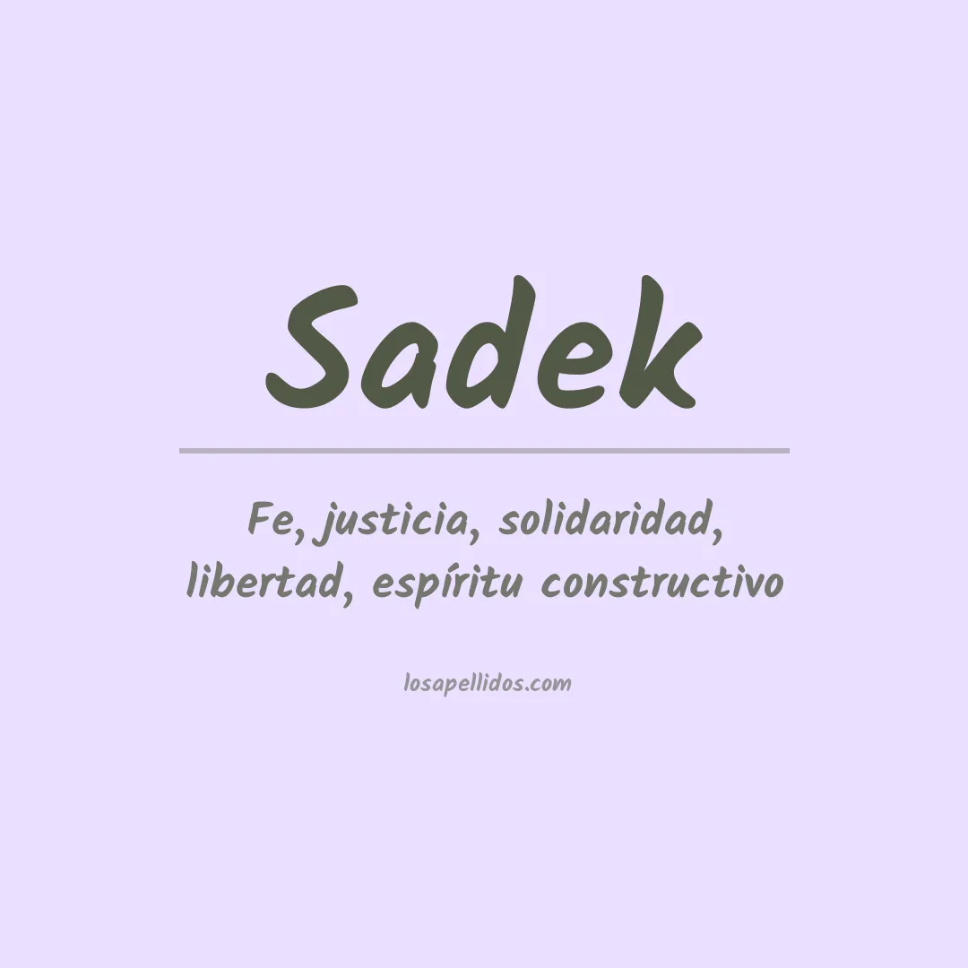Apellido Sadek