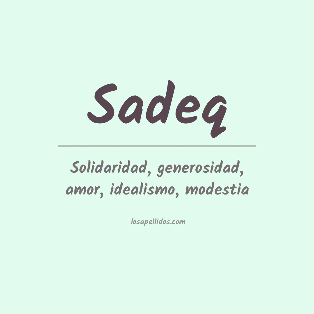 Apellido Sadeq