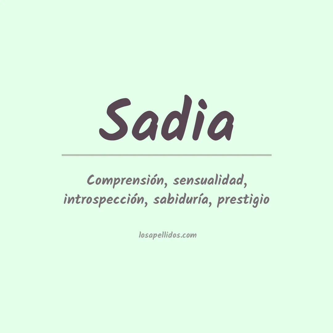 Apellido Sadia