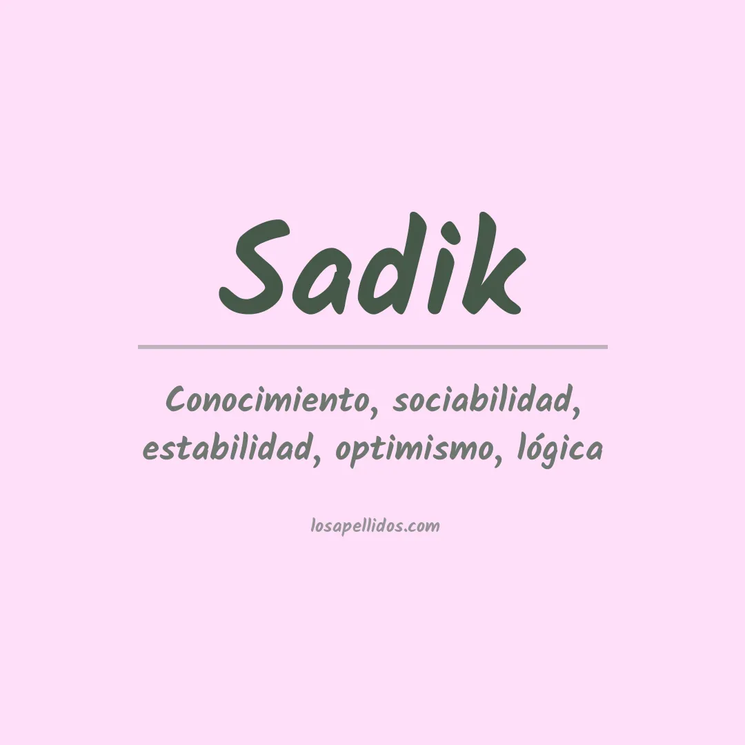 Apellido Sadik