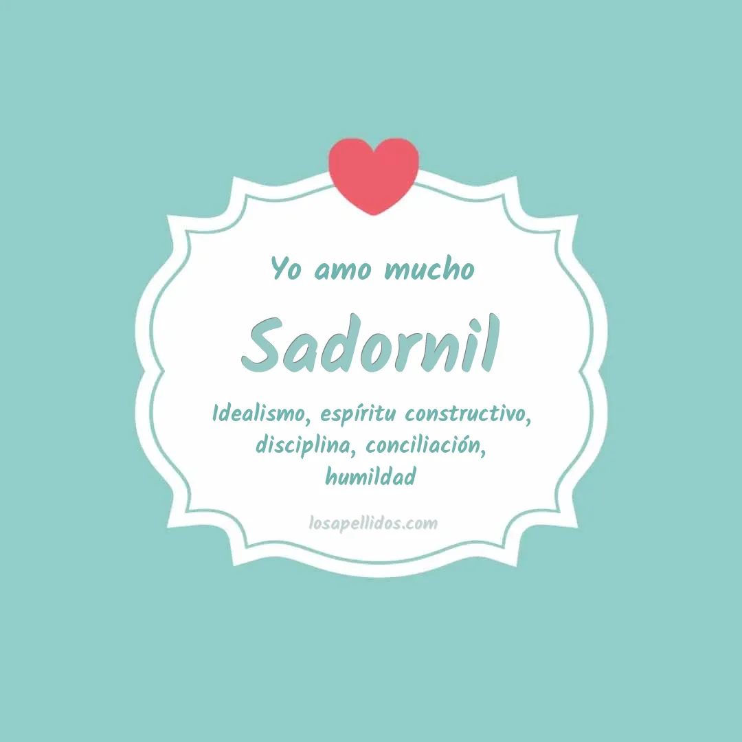 Yo amo mucho Sadornil