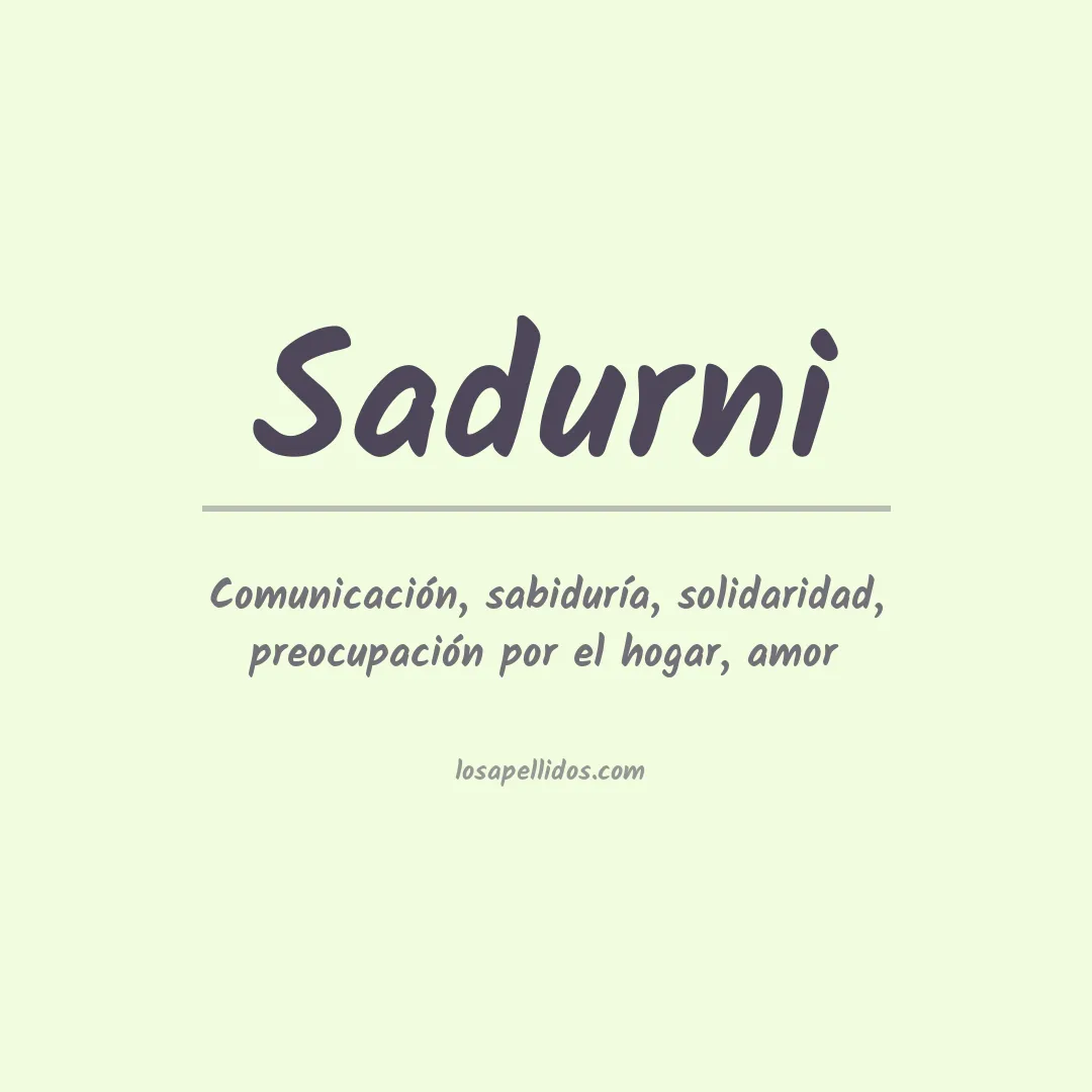 Apellido Sadurni