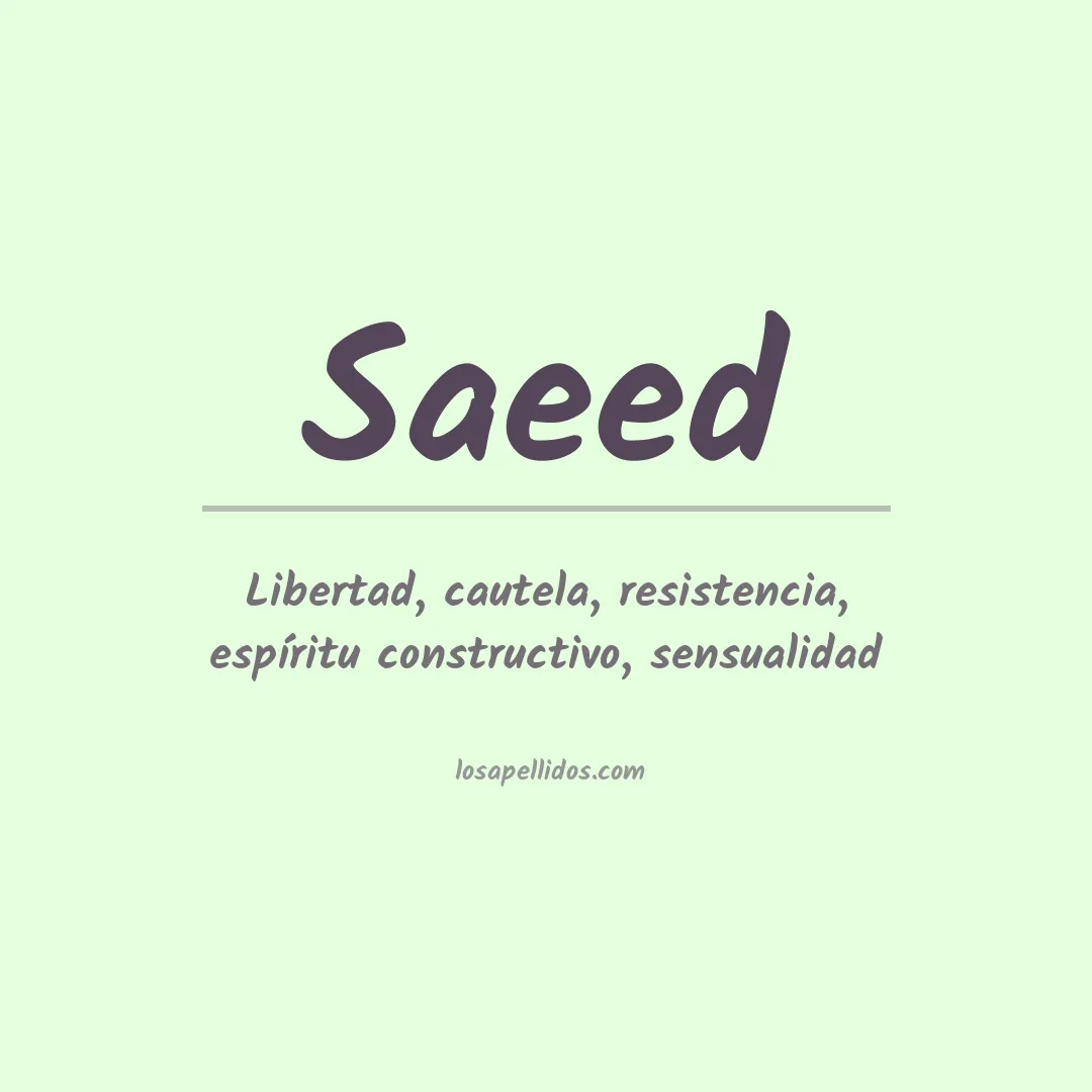 Apellido Saeed