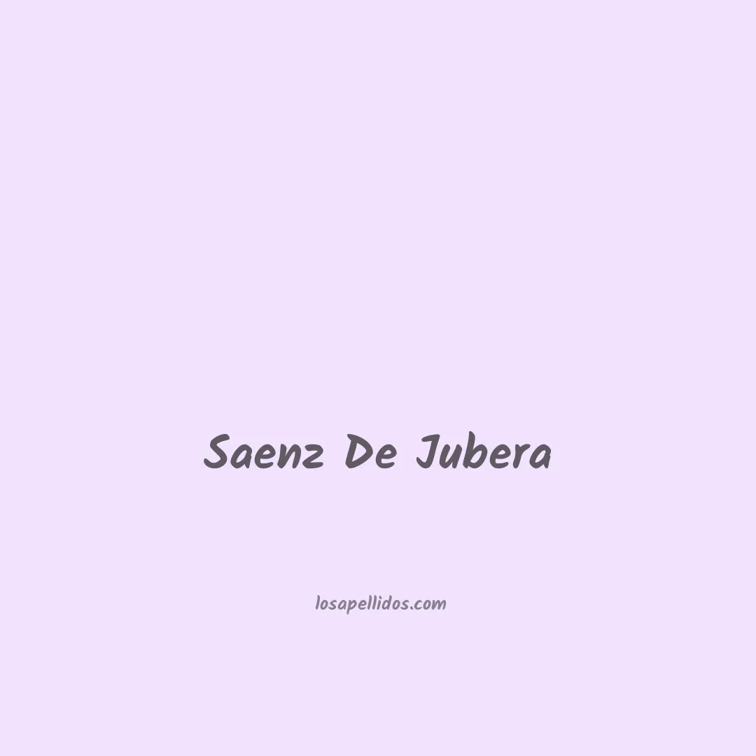 Saenz de jubera en chino
