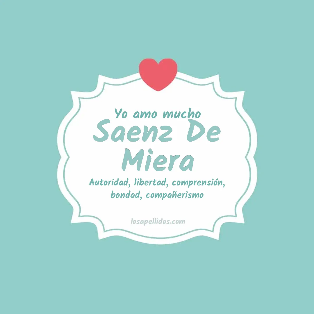 Yo amo mucho Saenz de miera