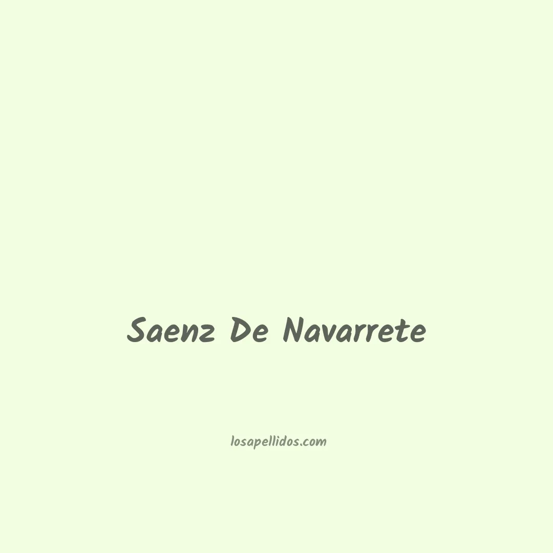 Saenz de navarrete en chino